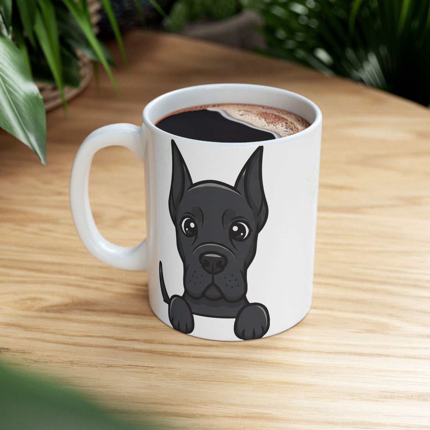 Great Dane Peek-a-Boo Mug | Best Great Dane Daddy Gift