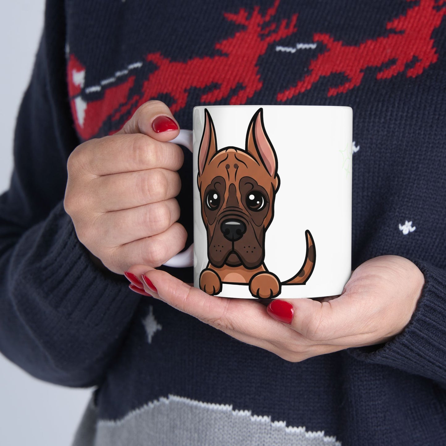 Great Dane Peek-a-Boo Mug | Best Great Dane Mama Gift