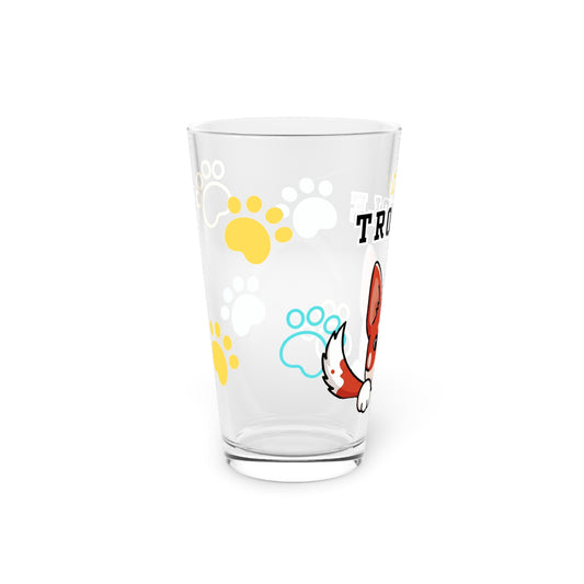 Red Heeler Tiny Trouble Pint Glass
