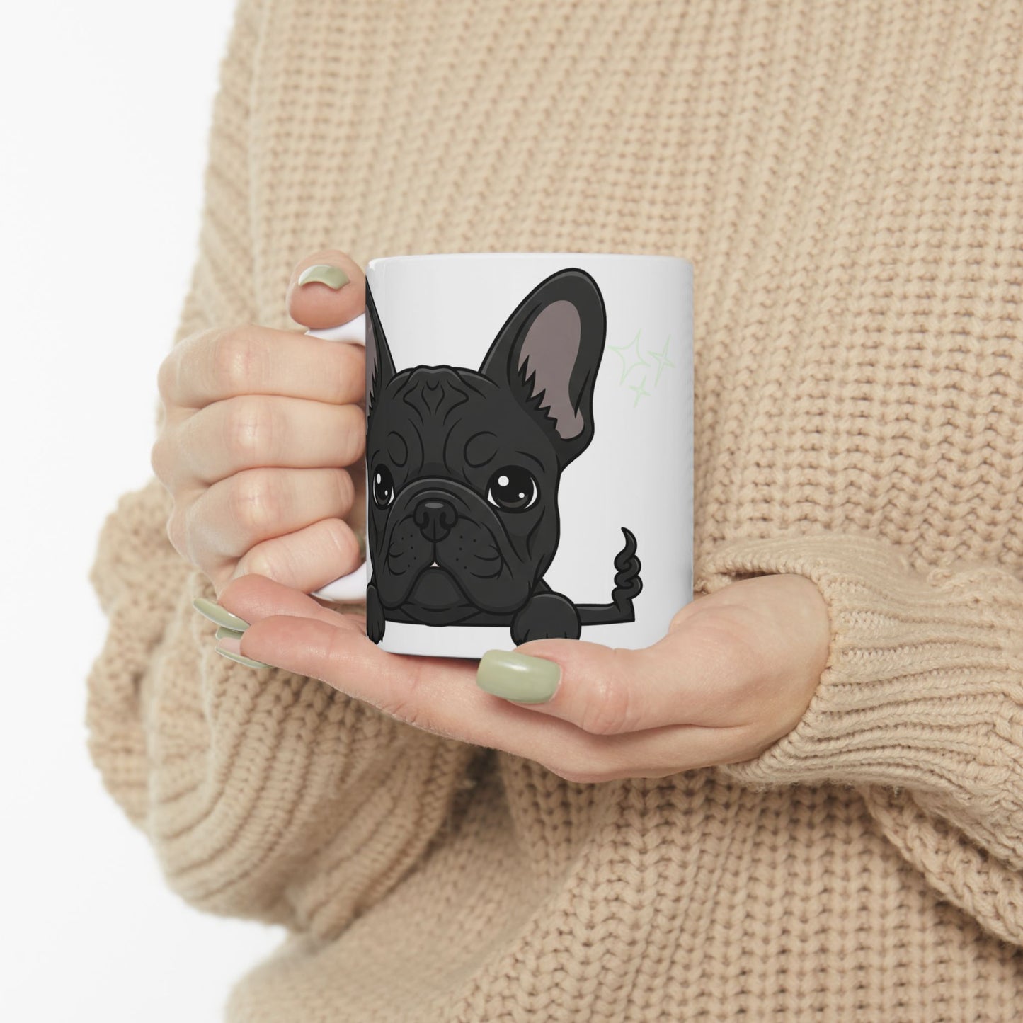 French Bulldog Peek-a-Boo Mug | Best Frenchie Daddy Gift