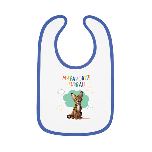 Savannah Cat Favorite Furball Baby Bib