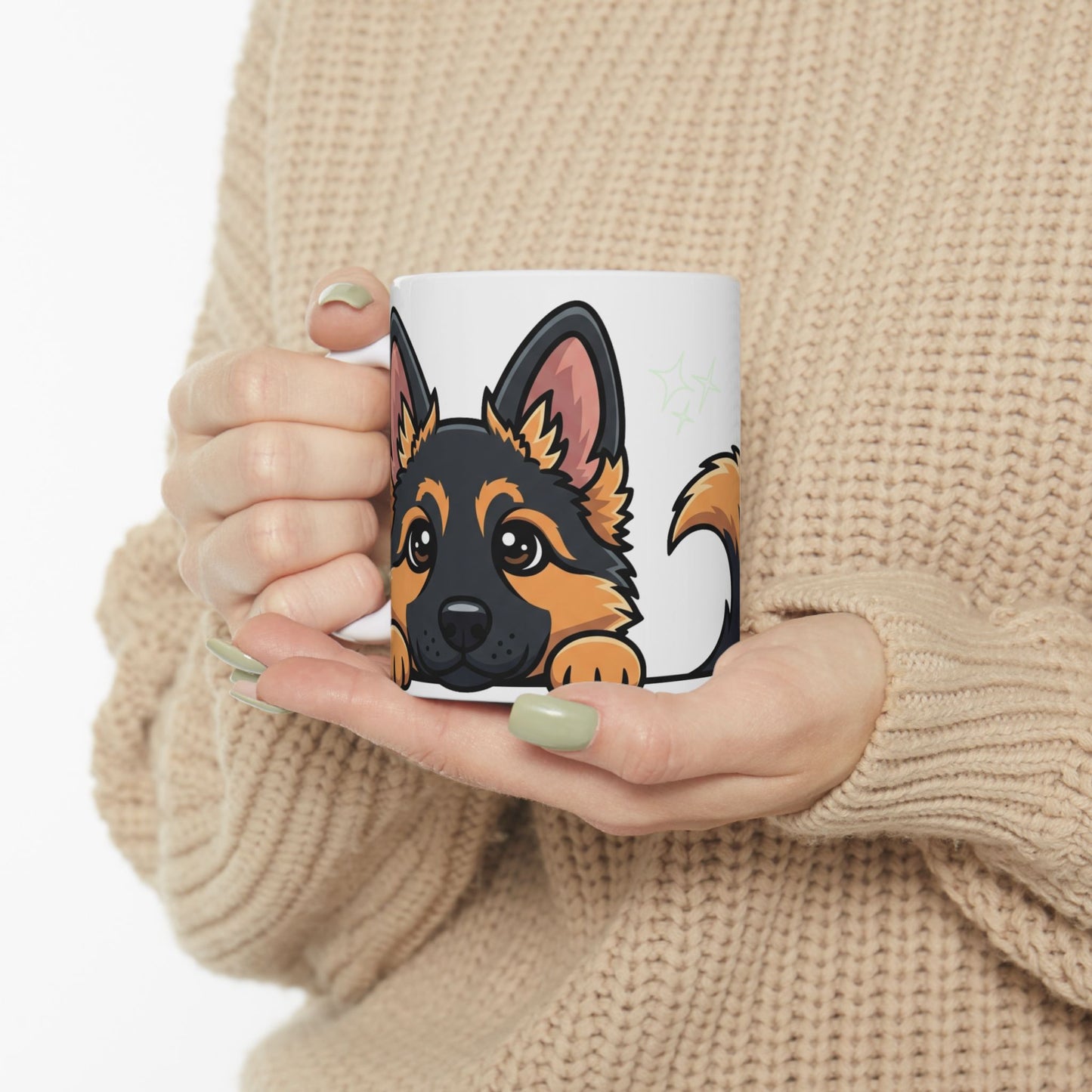 German Shepherd Peek-a-Boo Mug | Best German Shepherd Mama