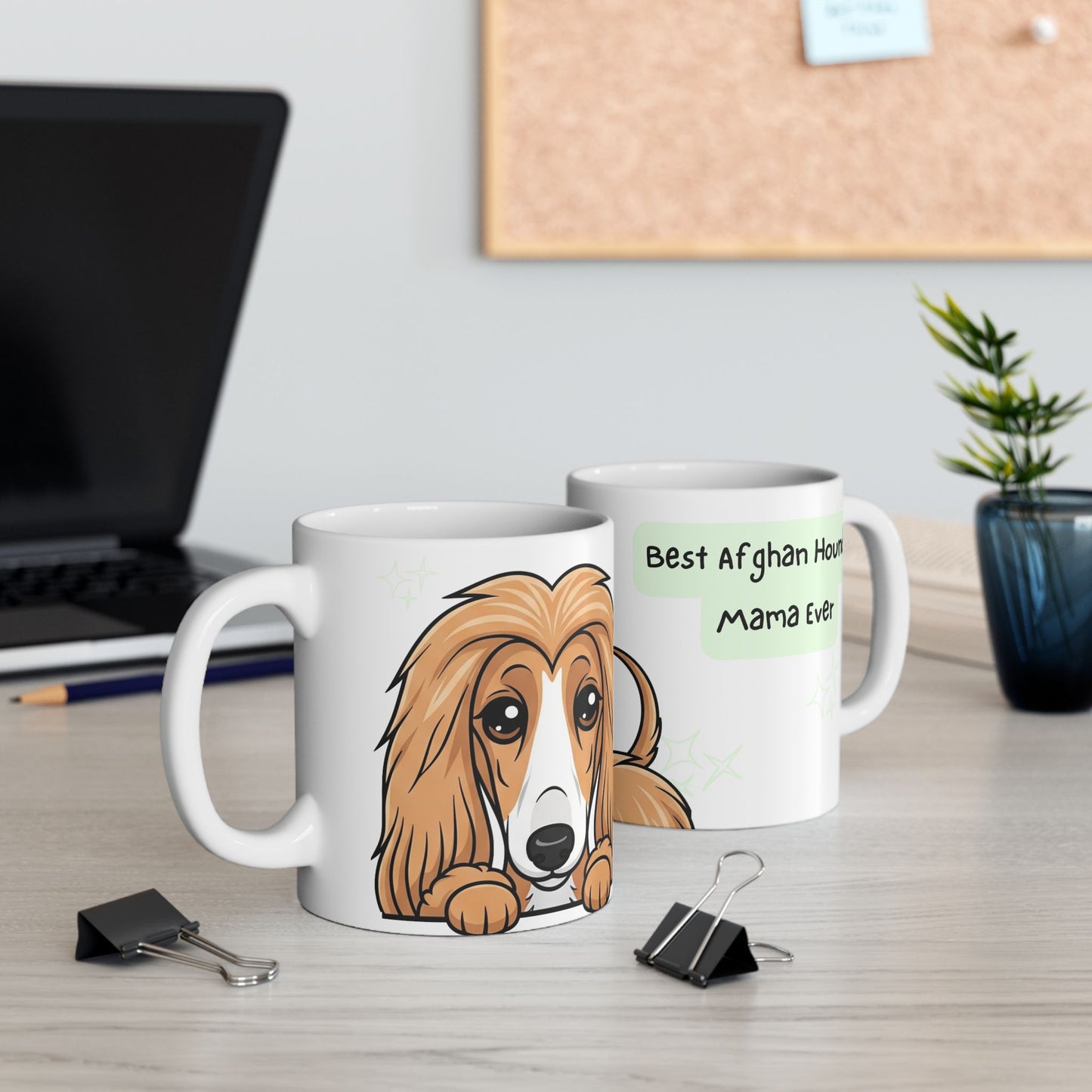 Afghan Hound Peek-a-Boo Mug | Best Afghan Hound Mama Gift