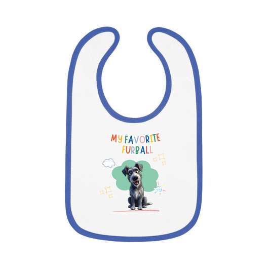 Scottish Deerhound Favorite Furball Baby Bib