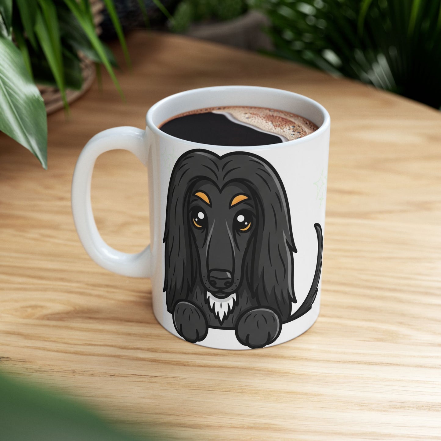 Afghan Hound Peek-a-Boo Mug | Best Afghan Hound Daddy Gift