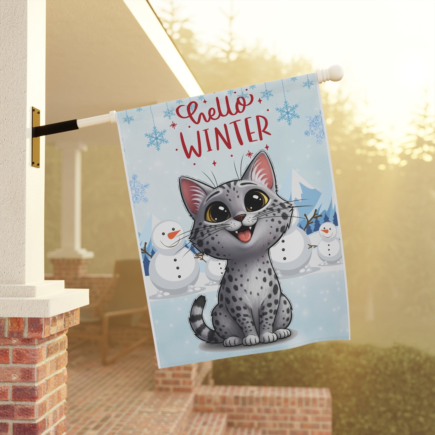 Ocicat Hello Winter Garden Banner