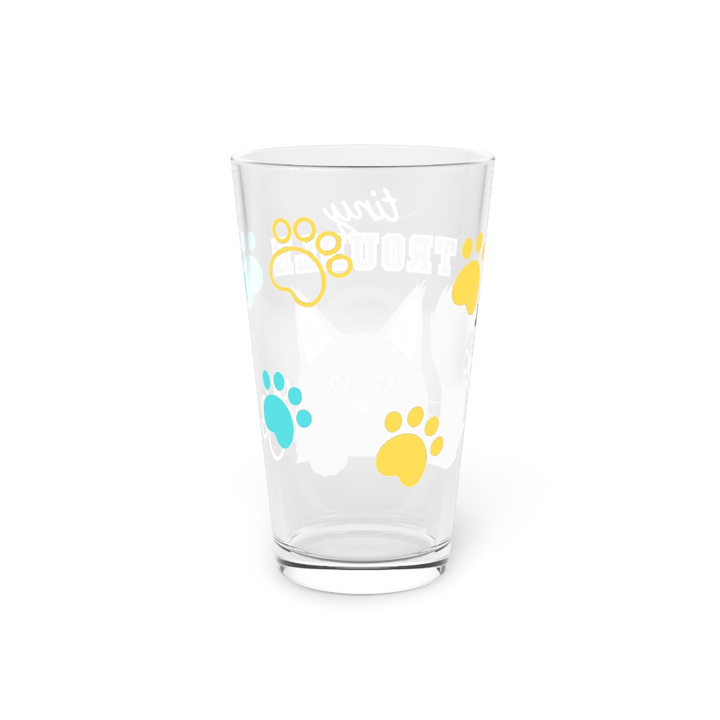 Maine Coon Tiny Trouble Pint Glass