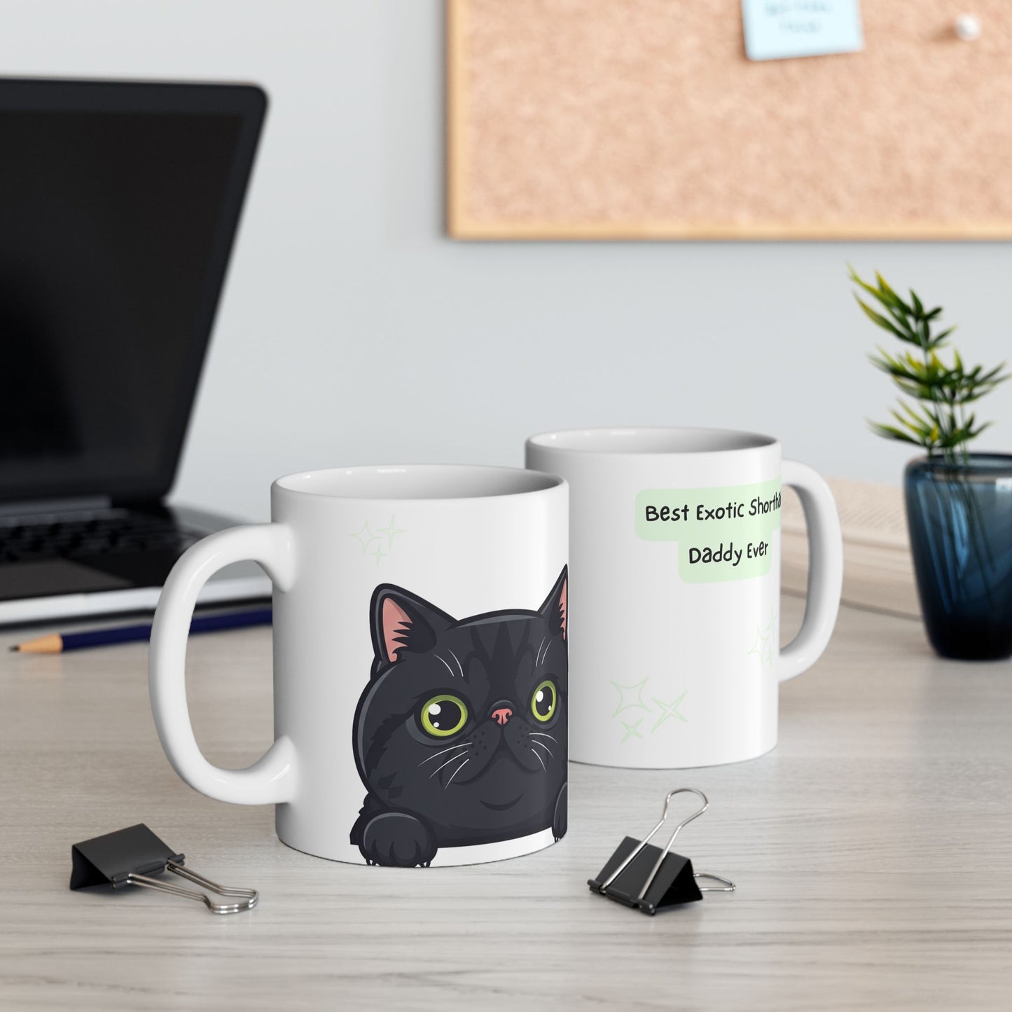 Exotic Shorthair Peek-a-Boo Mug | Best Exotic Shorthair Daddy