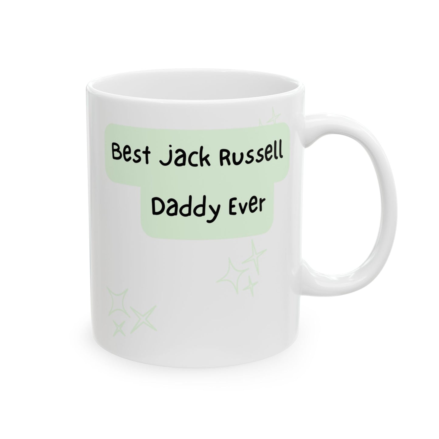 Jack Russell Terrier Peek-a-Boo Mug | Best Jack Russell Daddy