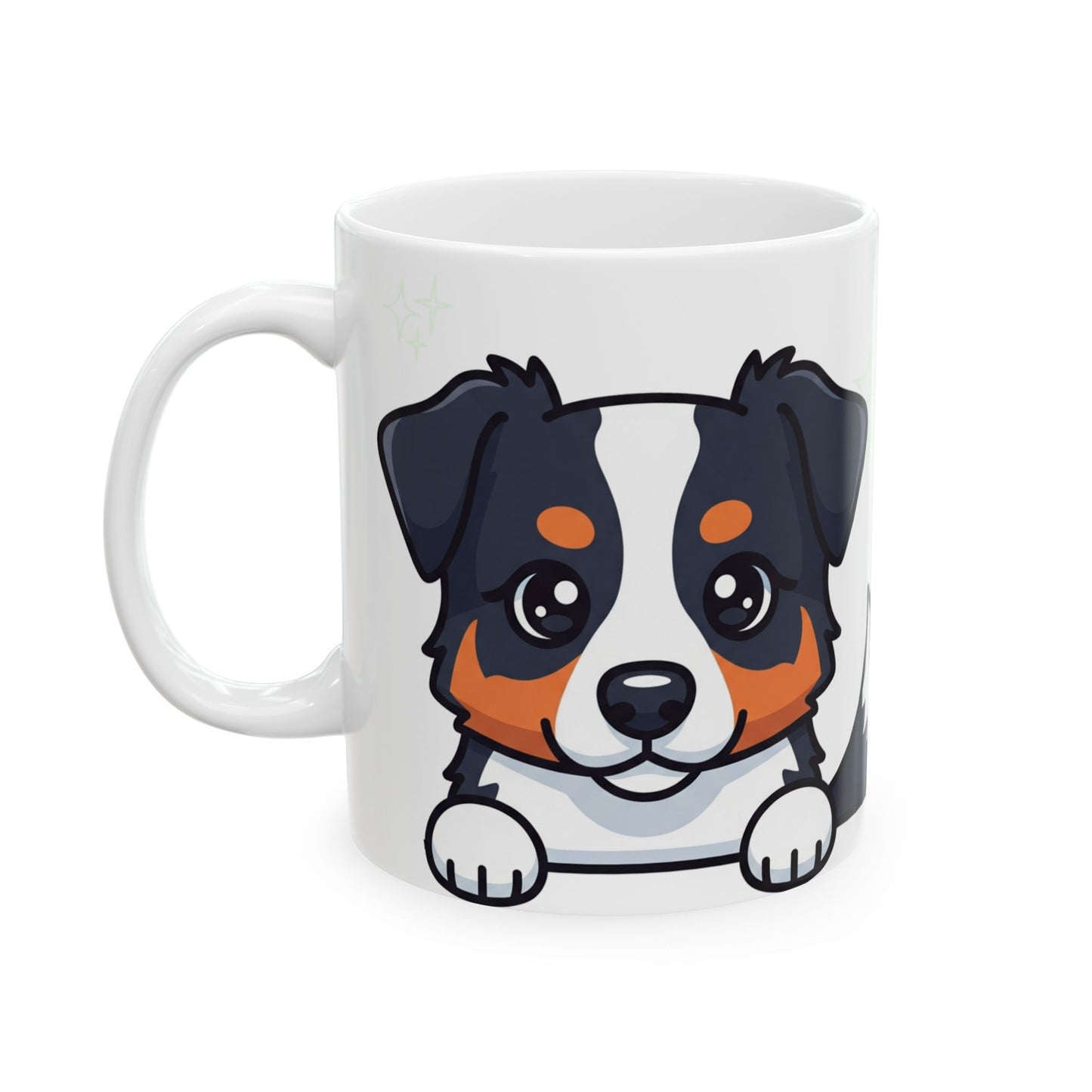 Australian Shepherd Peek-a-Boo Mug | Best Aussie Daddy Gift