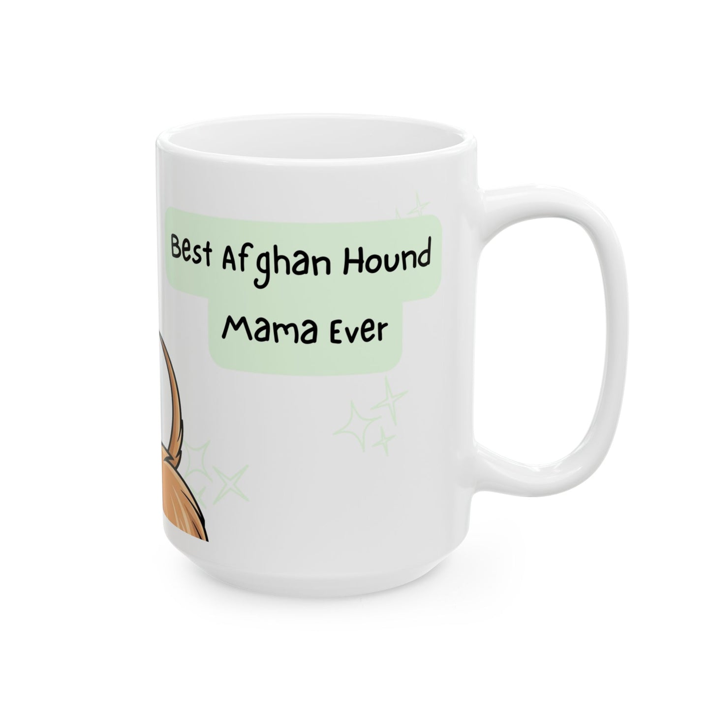 Afghan Hound Peek-a-Boo Mug | Best Afghan Hound Mama Gift