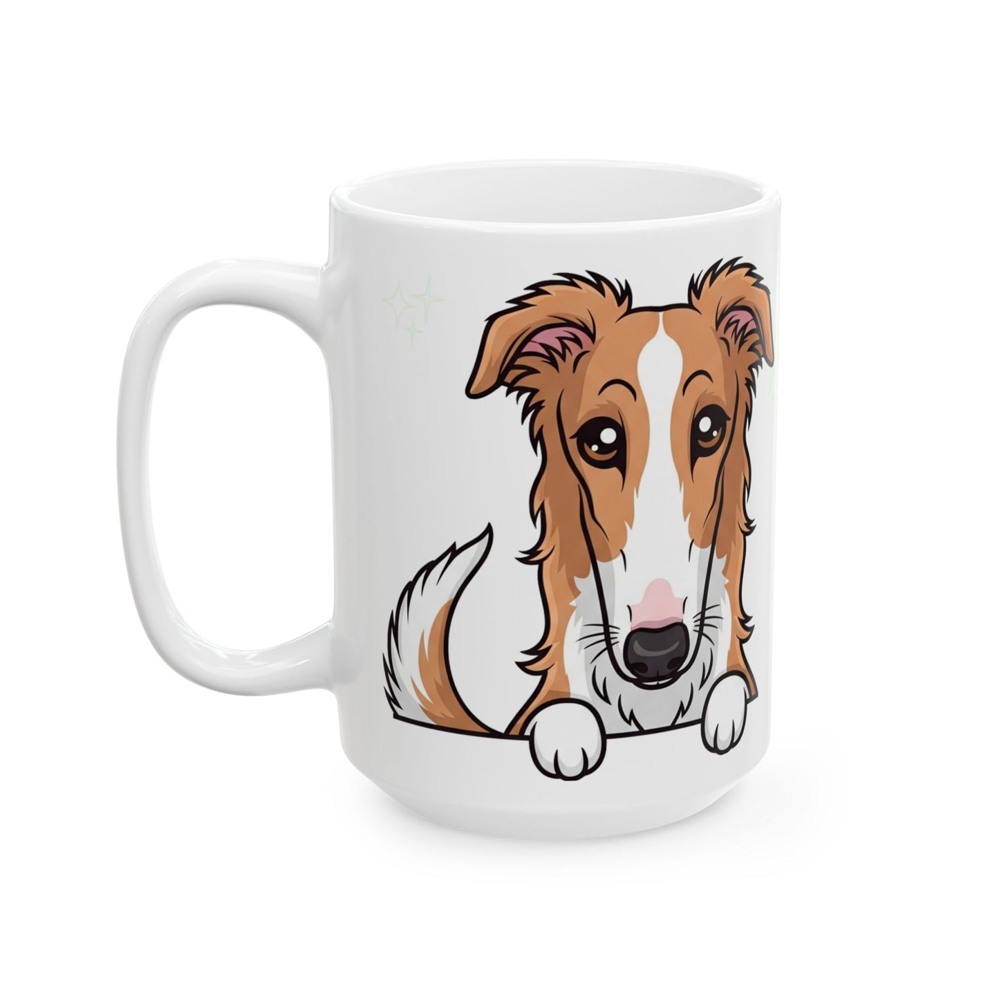 Borzoi Peek-a-Boo Mug | Best Borzoi Mama Gift