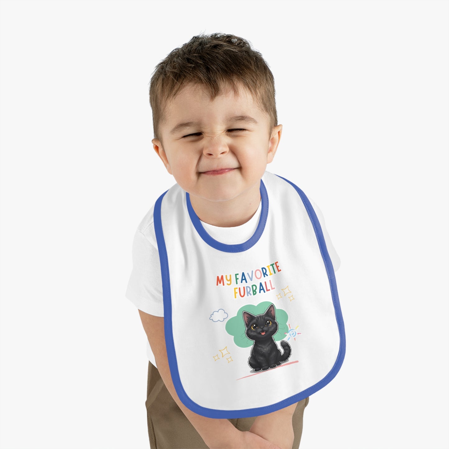 Selkirk Rex Favorite Furball Baby Bib
