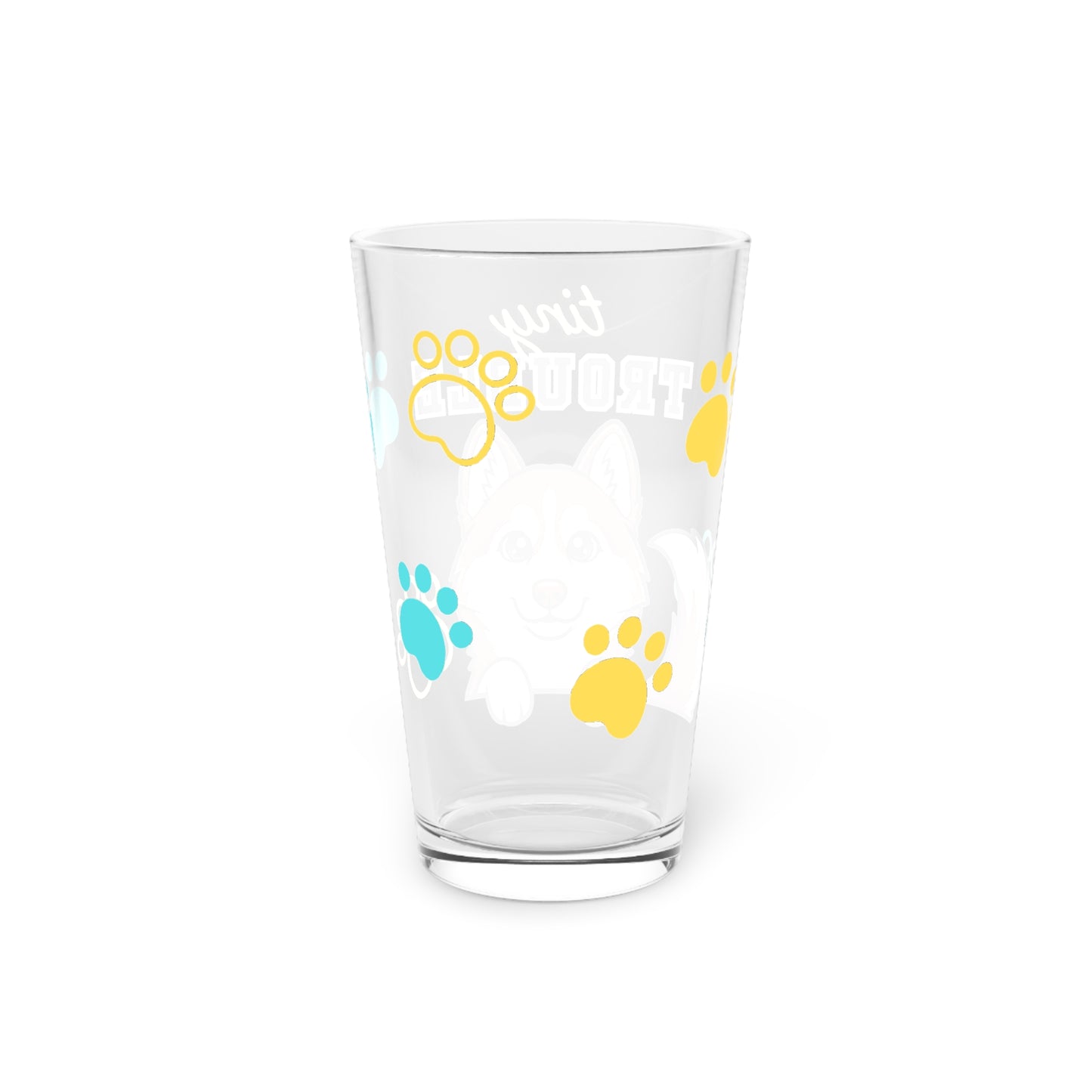 Husky Tiny Trouble Pint Glass