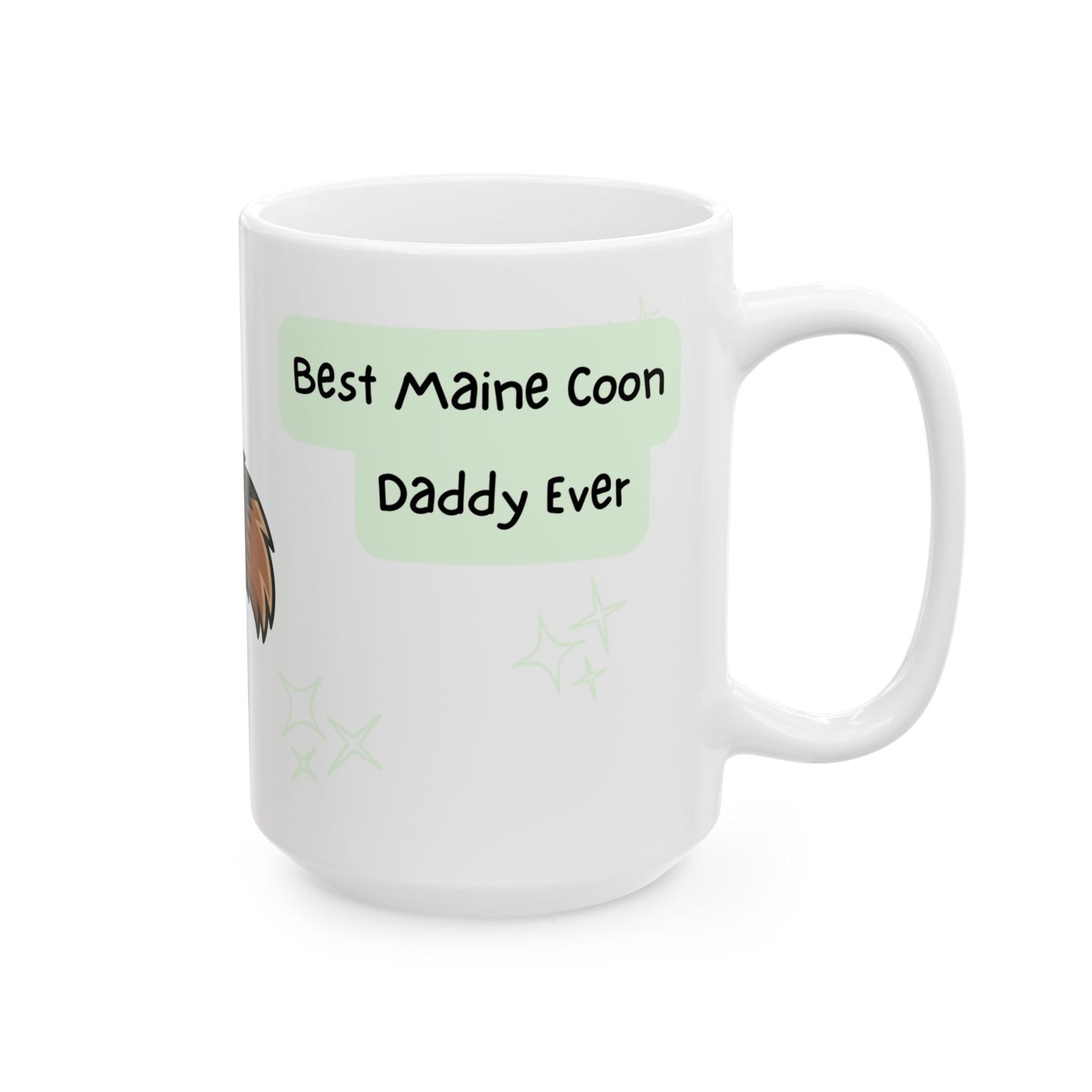 Maine Coon Peek-a-Boo Mug | Best Maine Coon Daddy Gift