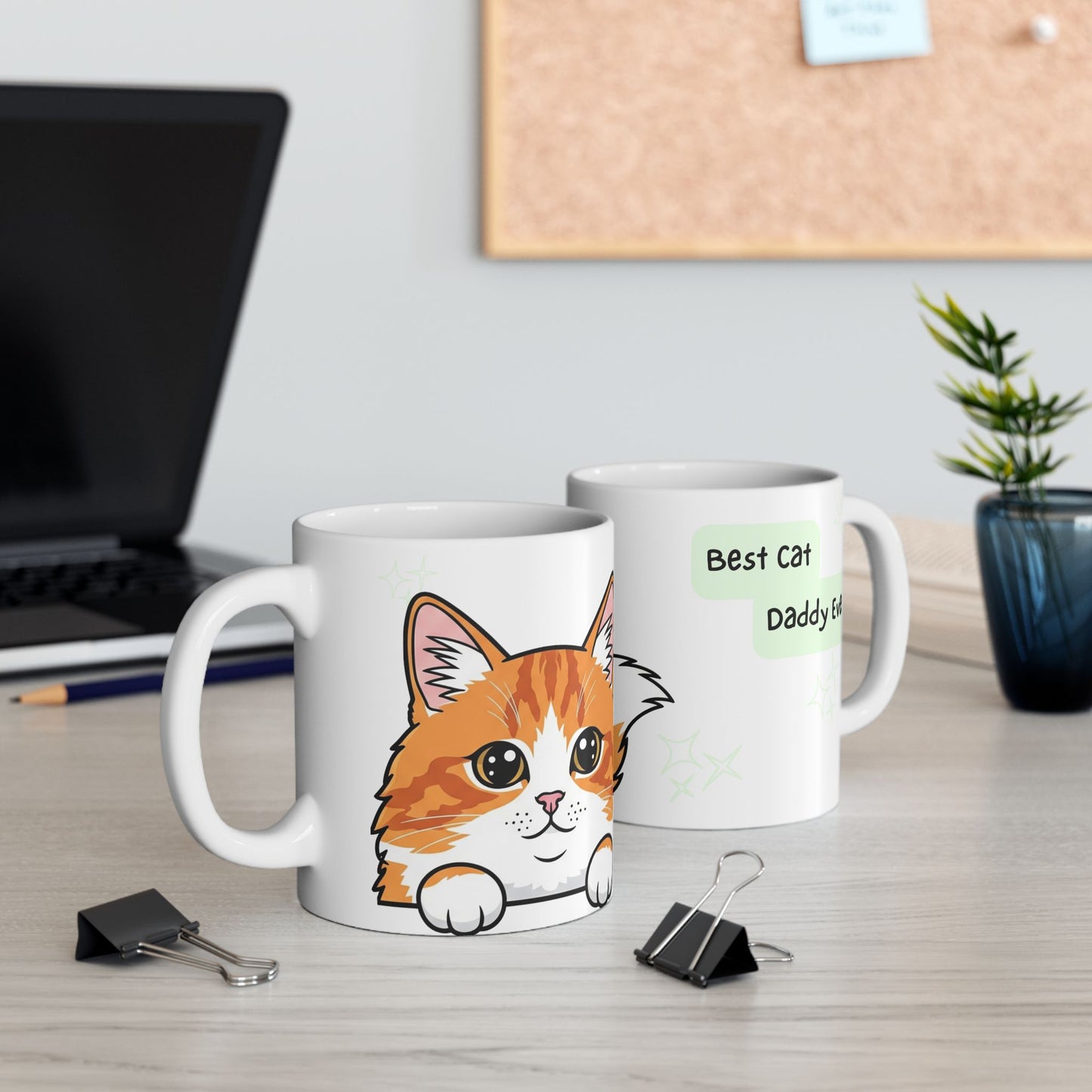 Cat Peek-a-Boo Mug | Best Cat Daddy Gift