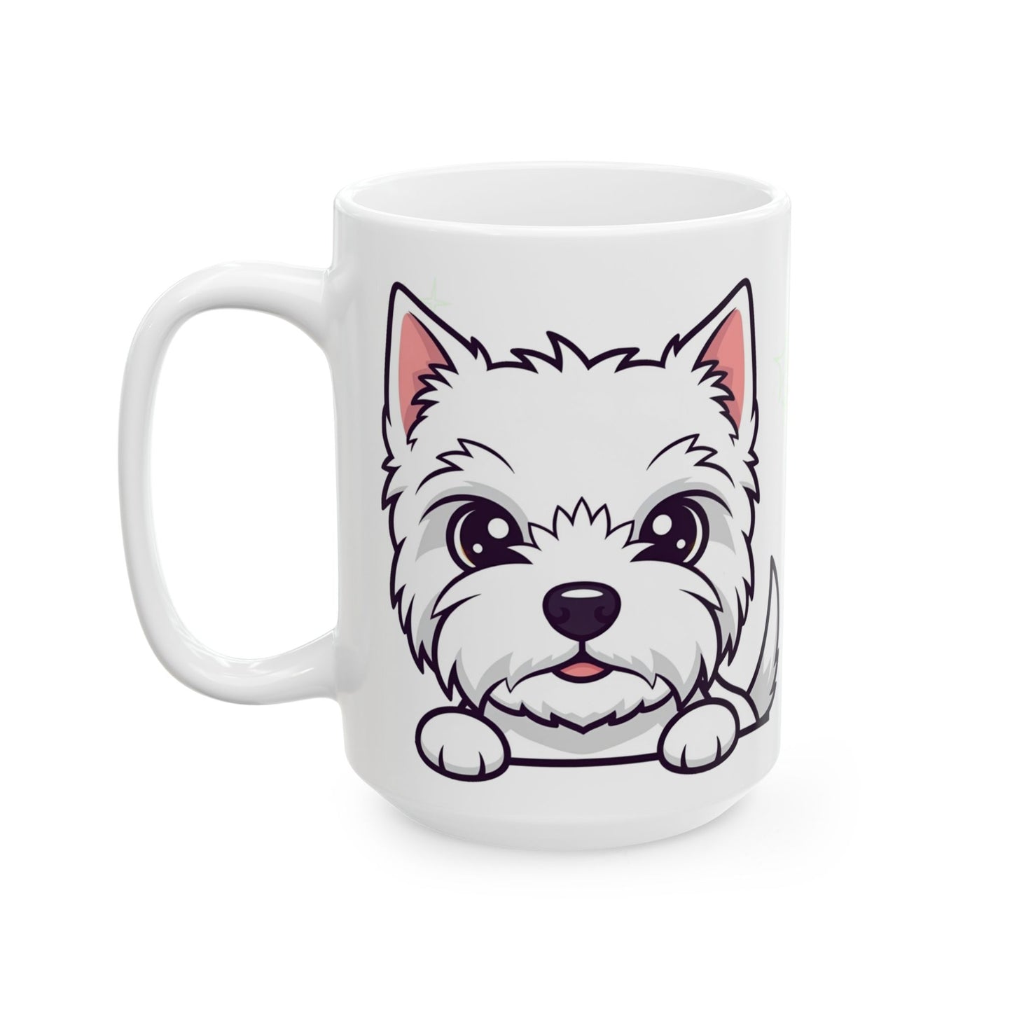 West Highland Terrier Peek-a-Boo Mug | Best Westie Mama Gift
