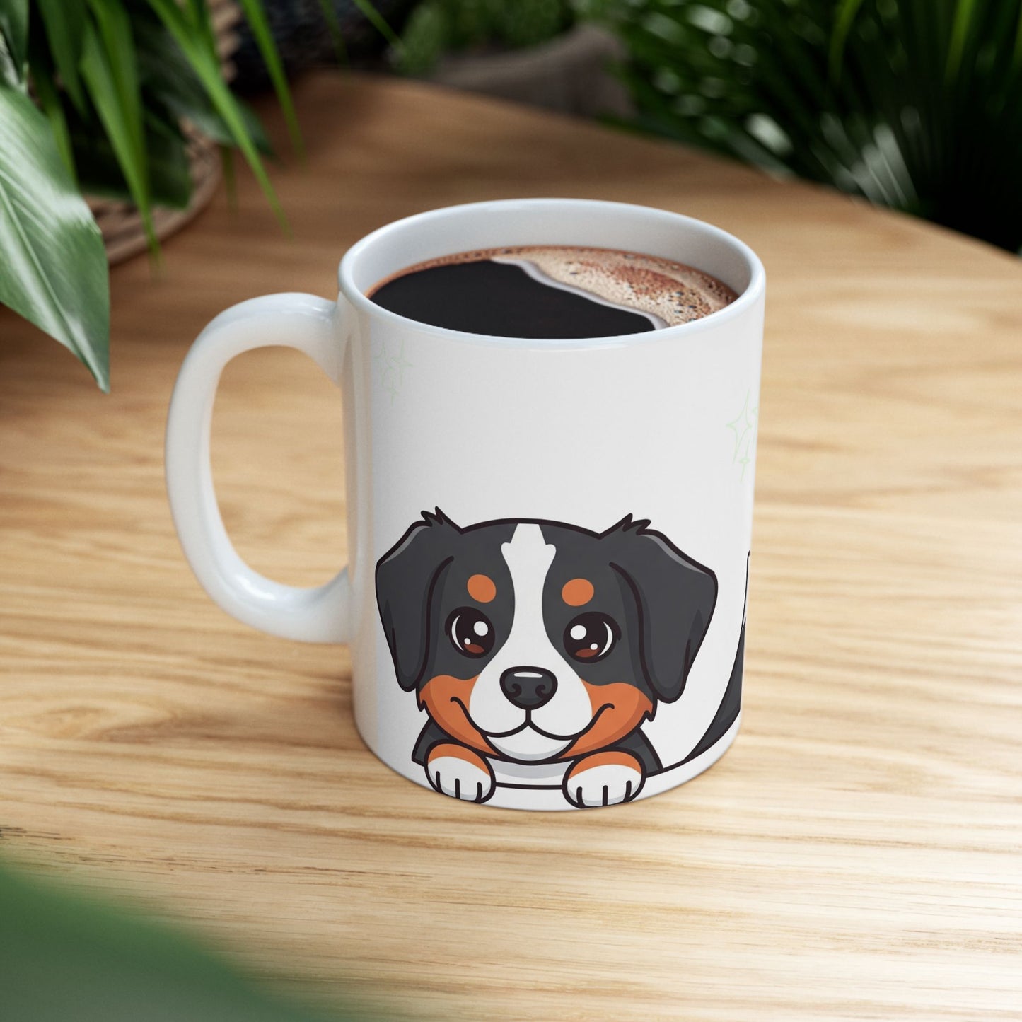 Bernese Mountain Dog Peek-a-Boo Mug | Best Berner Daddy