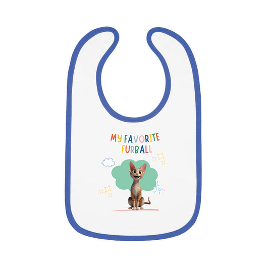 Devon Rex Favorite Furball Baby Bib