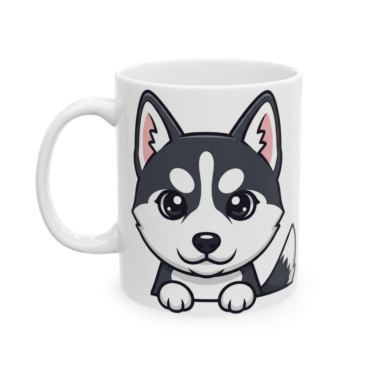 Husky Peek-a-Boo Mug | Best Husky Daddy Gift