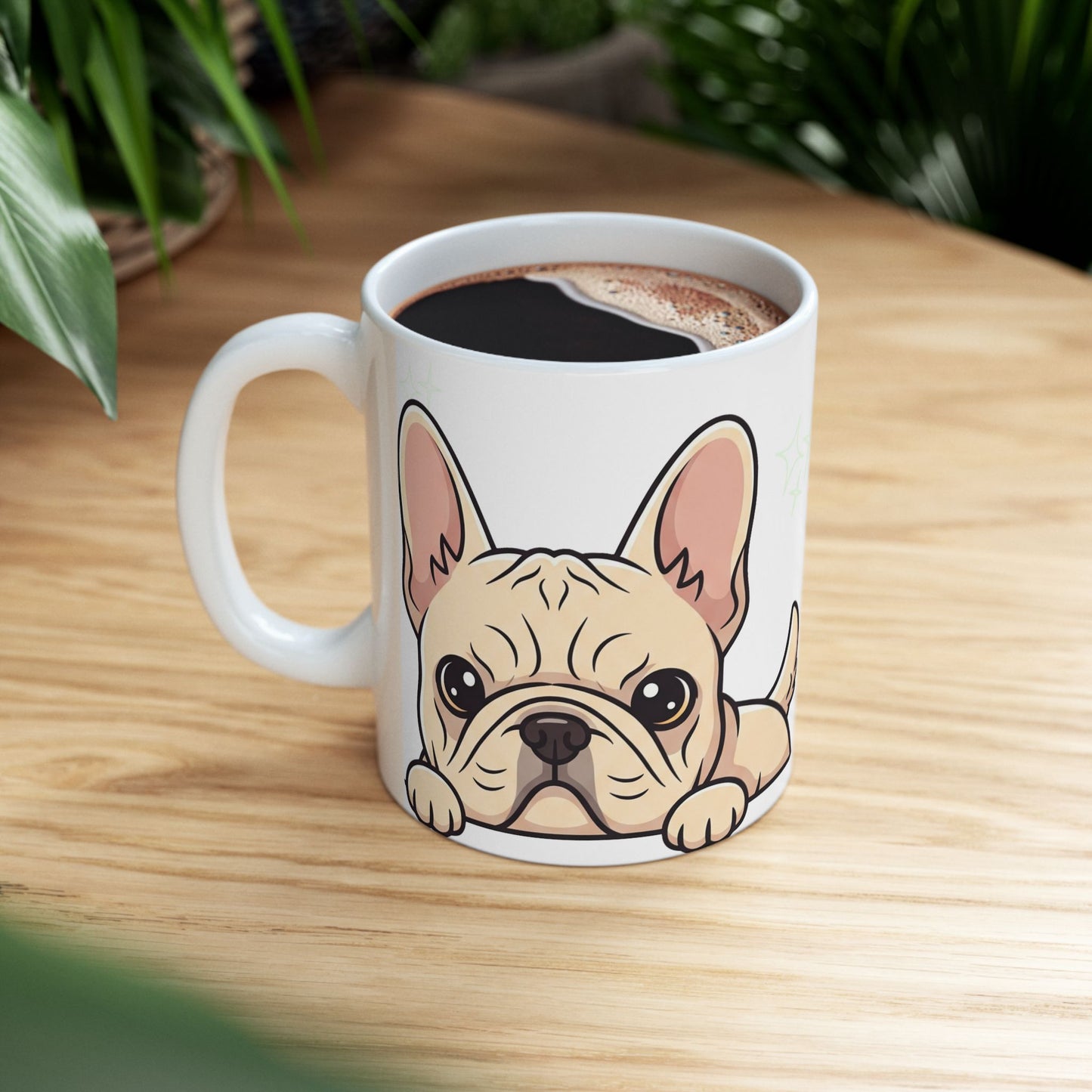 French Bulldog Peek-a-Boo Mug | Best Frenchie Daddy Gift