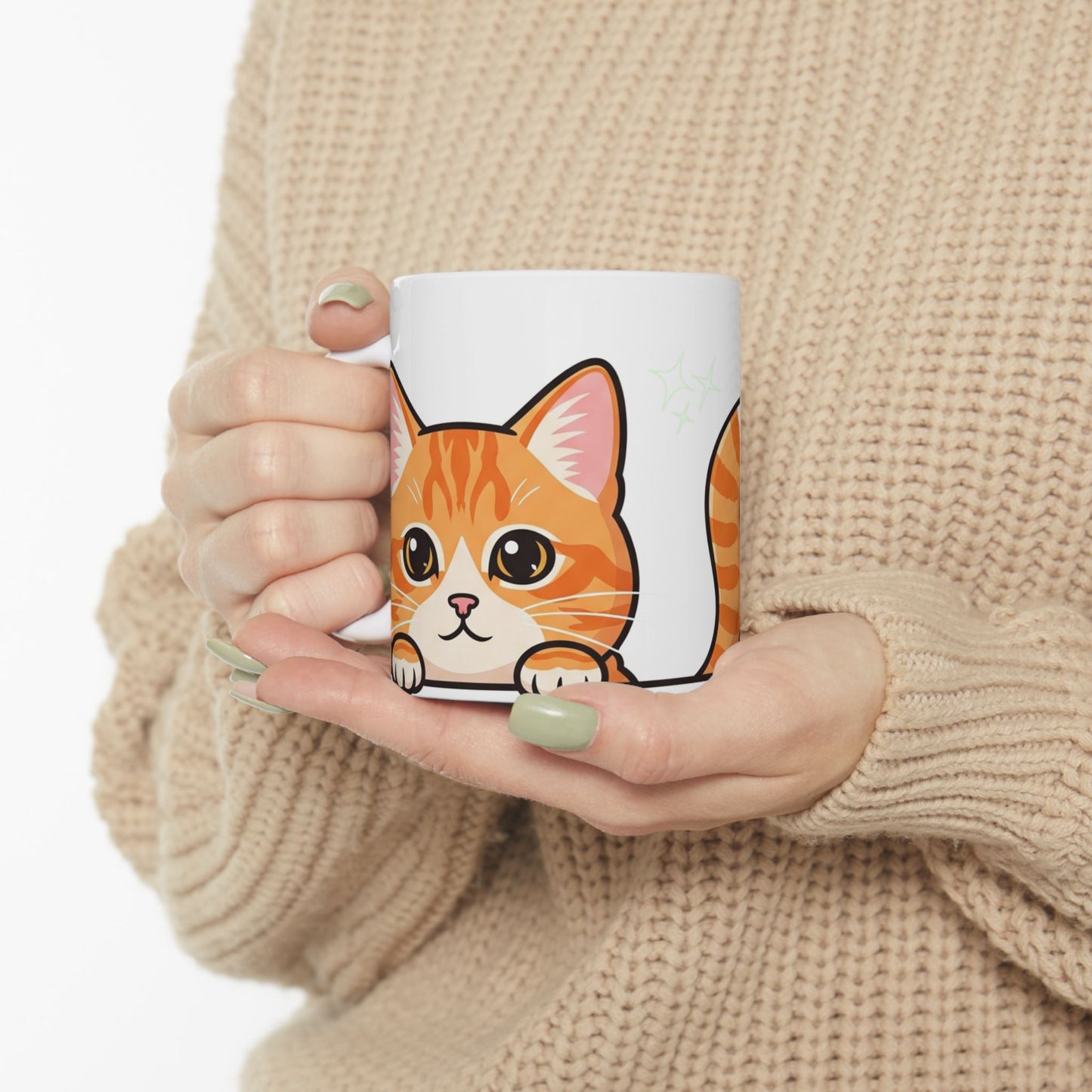 Cat Peek-a-Boo Mug | Best Cat Daddy Gift