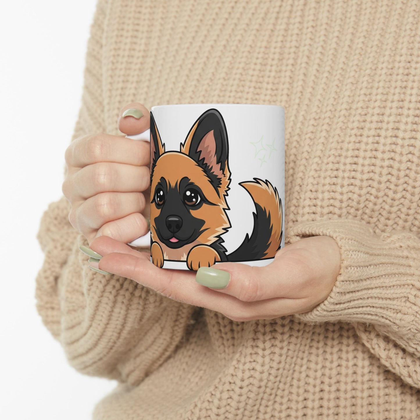 German Shepherd Peek-a-Boo Mug | Best German Shepherd Mama