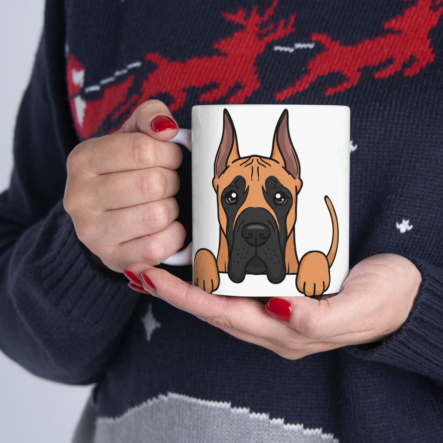 Great Dane Peek-a-Boo Mug | Best Great Dane Mama Gift