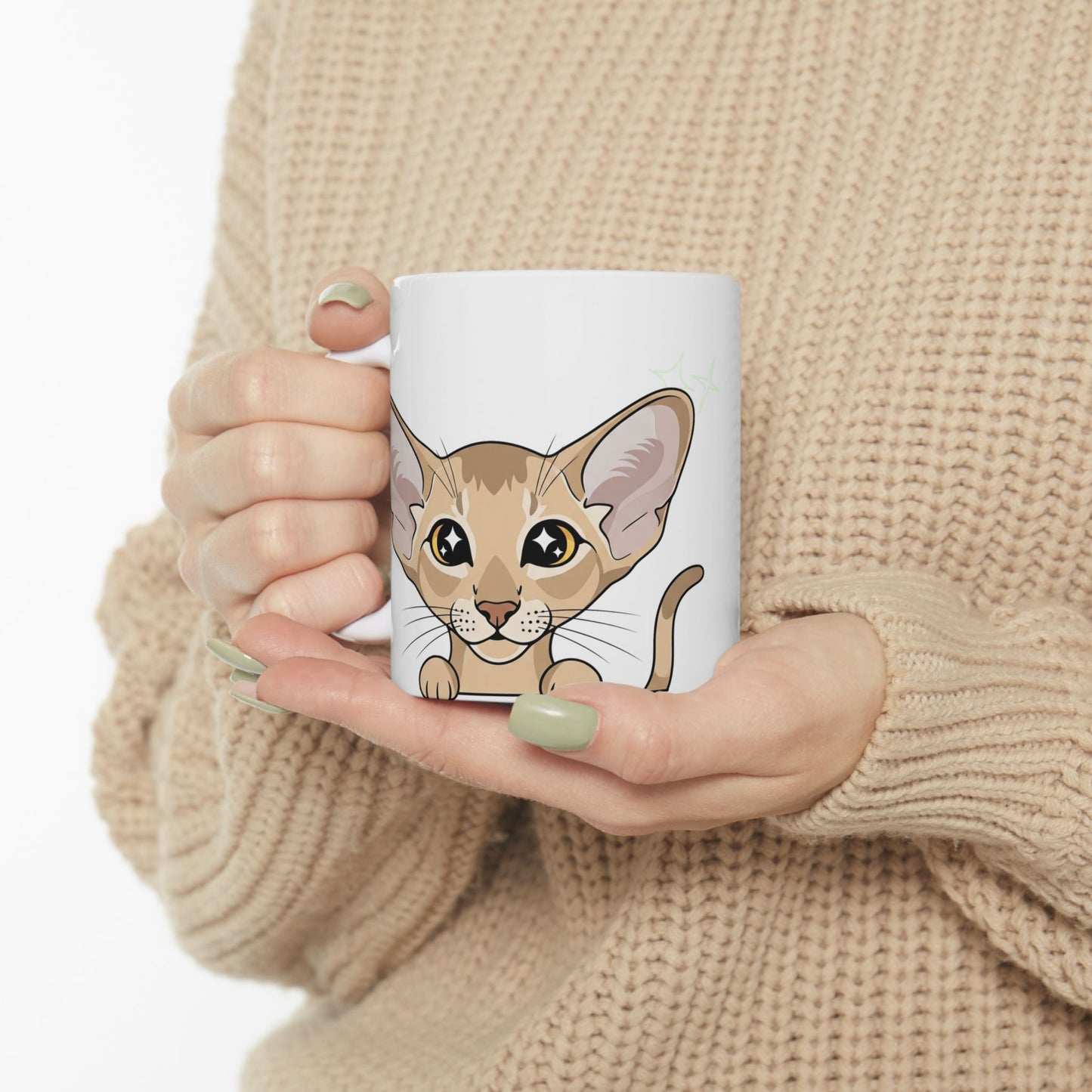 Oriental Shorthair Peek-a-Boo Mug | Best Oriental Shorthair Daddy Gift