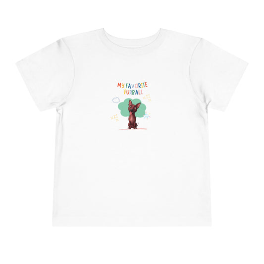 Hairless Dog Favorite Furball Toddler Tee