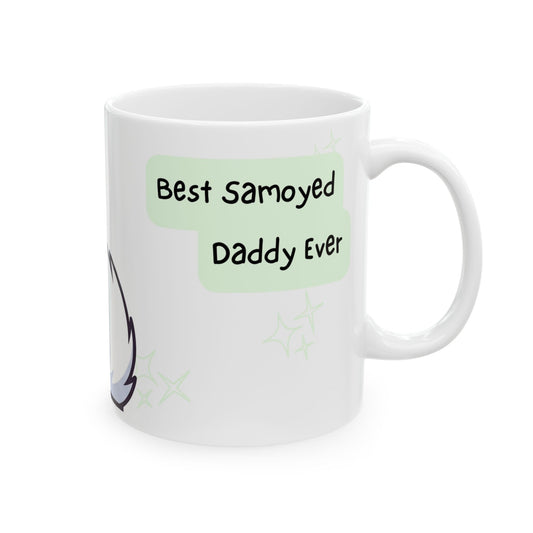 Samoyed Peek-a-Boo Mug | Best Samoyed Daddy Gift