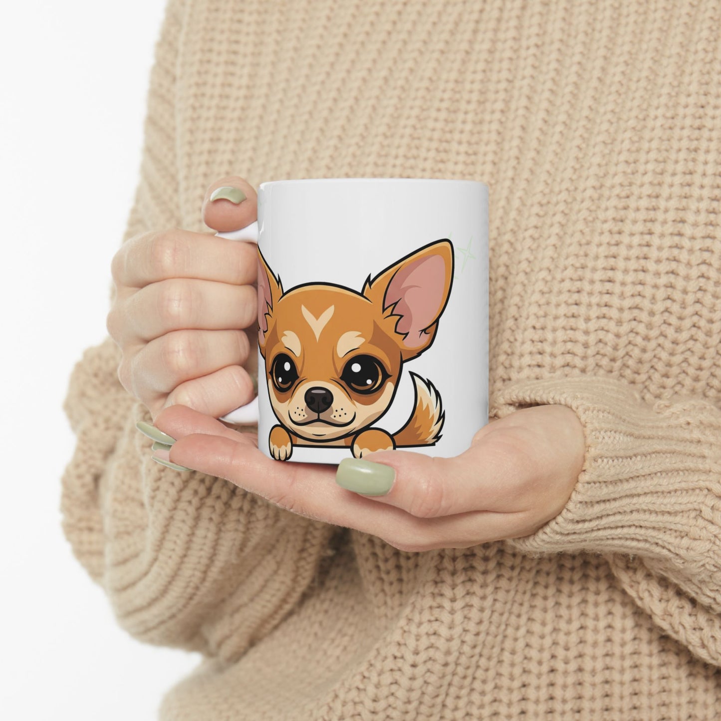 Chihuahua Peek-a-Boo Mug | Best Chihuahua Daddy Gift