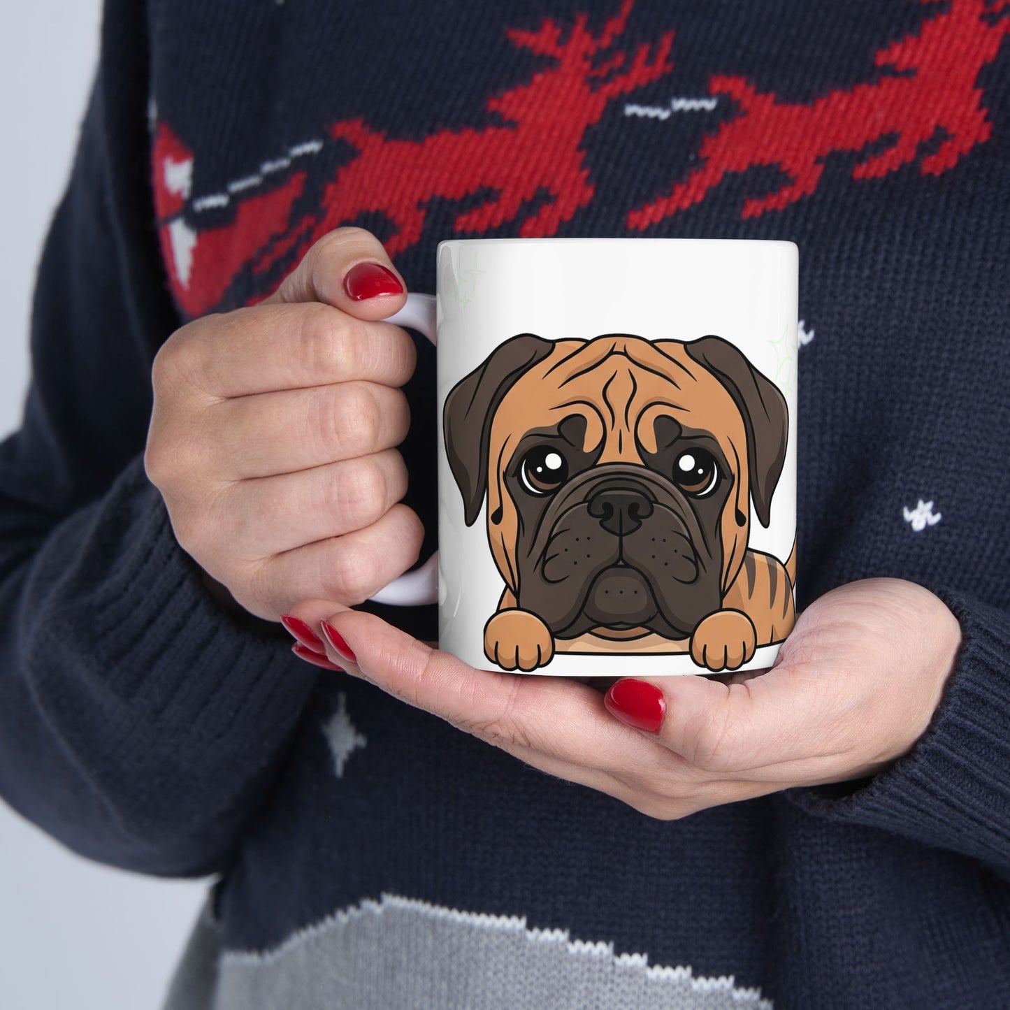Mastiff Peek-a-Boo Mug | Best Mastiff Daddy Gift