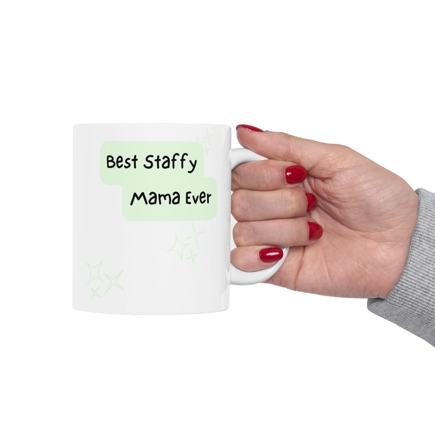 American Stafford Terrier Peek-a-Boo Mug | Best Staffy Mama