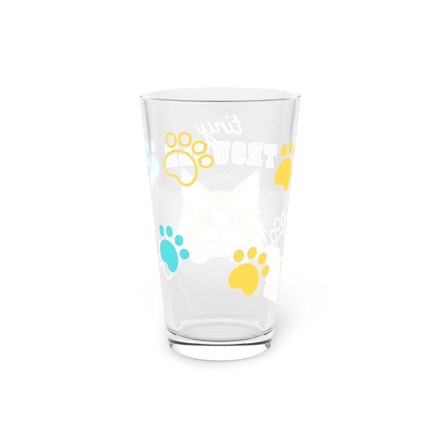 Norwegian Forest Tiny Trouble Pint Glass