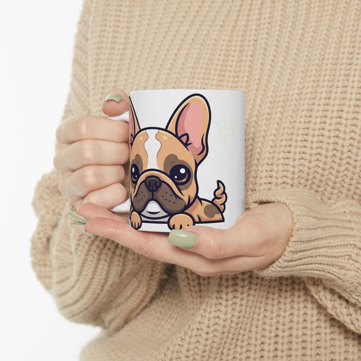 French Bulldog Peek-a-Boo Mug | Best Frenchie Mama Gift