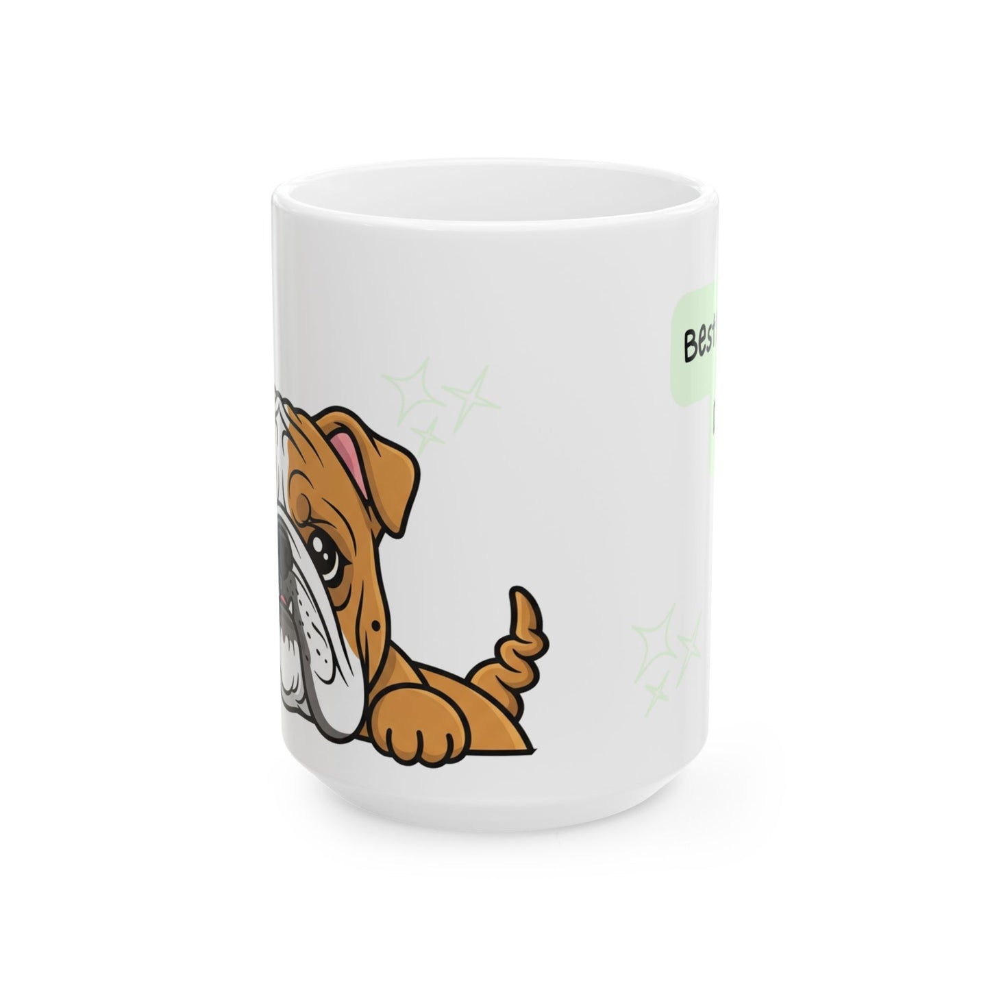 Bulldog Peek-a-Boo Mug | Best Bulldog Daddy Gift