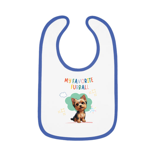 Yorkie Favorite Furball Baby Bib