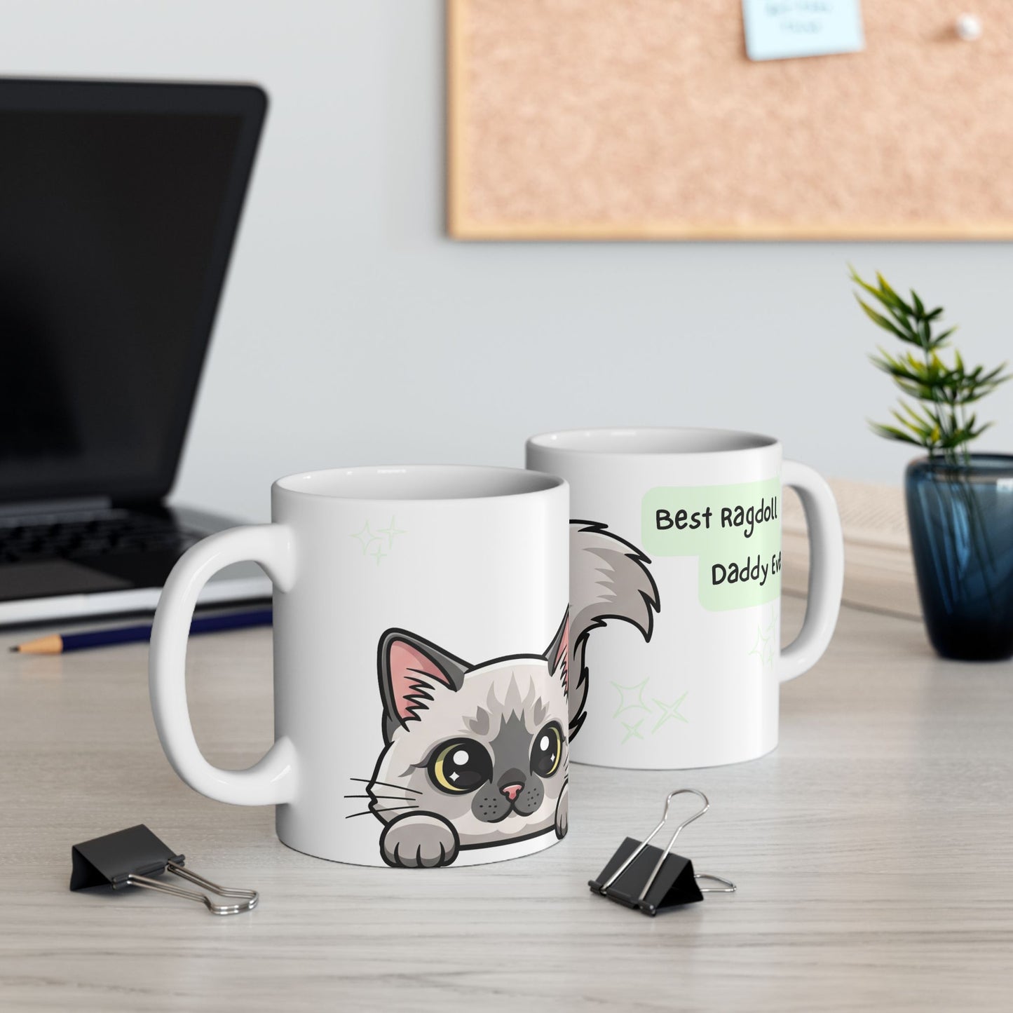 Ragdoll Peek-a-Boo Mug | Best Ragdoll Daddy Gift