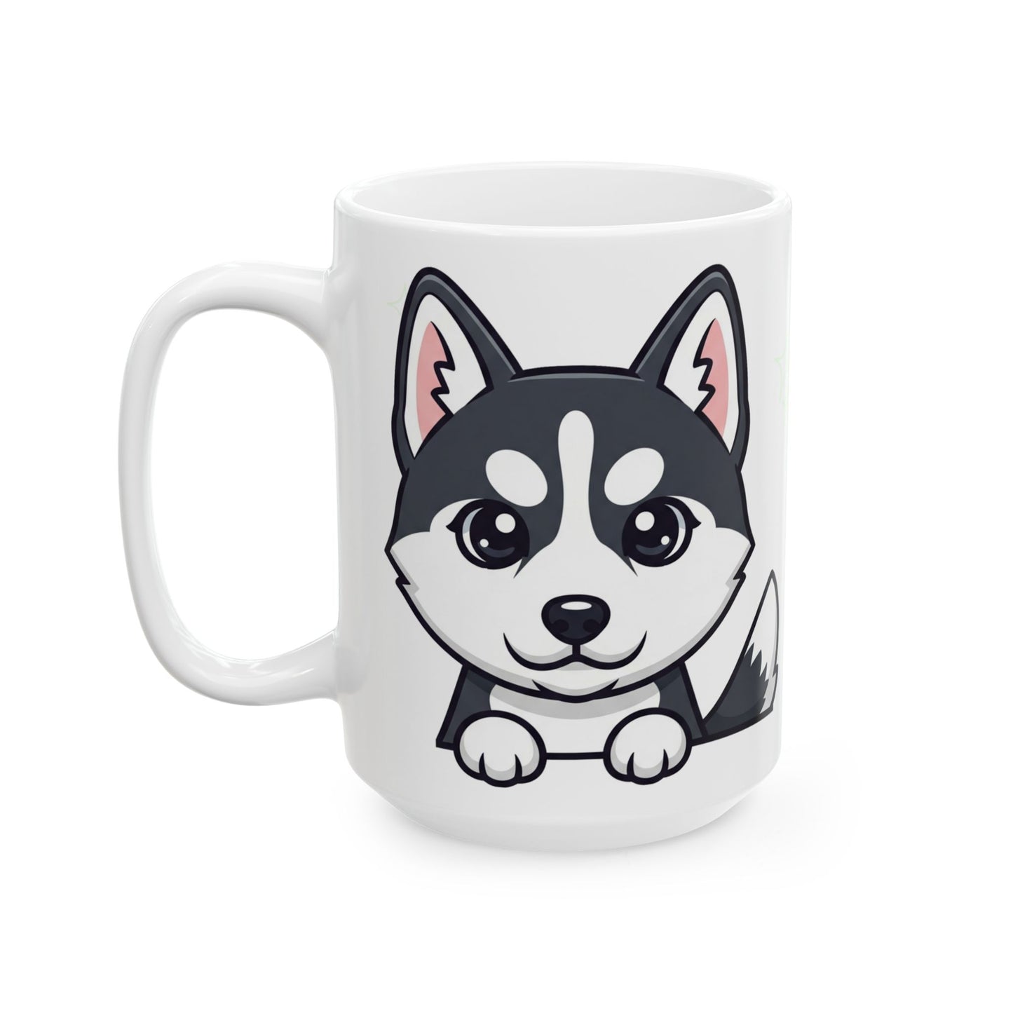 Husky Peek-a-Boo Mug | Best Husky Daddy Gift