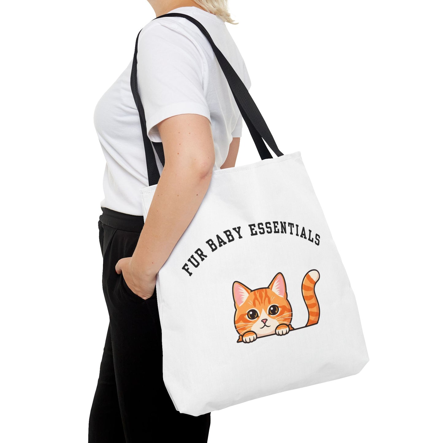 Short hair orange tabby cat FurBaby Tote Bag