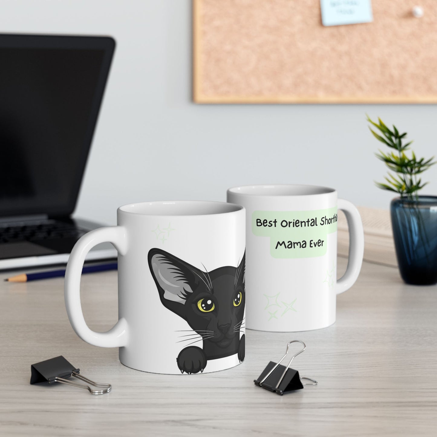Oriental Shorthair Peek-a-Boo Mug | Best Oriental Shorthair Mama Gift