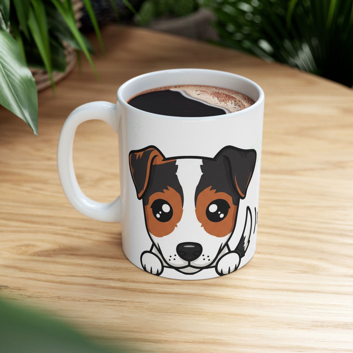 Jack Russell Terrier Peek-a-Boo Mug | Best Jack Russell Daddy