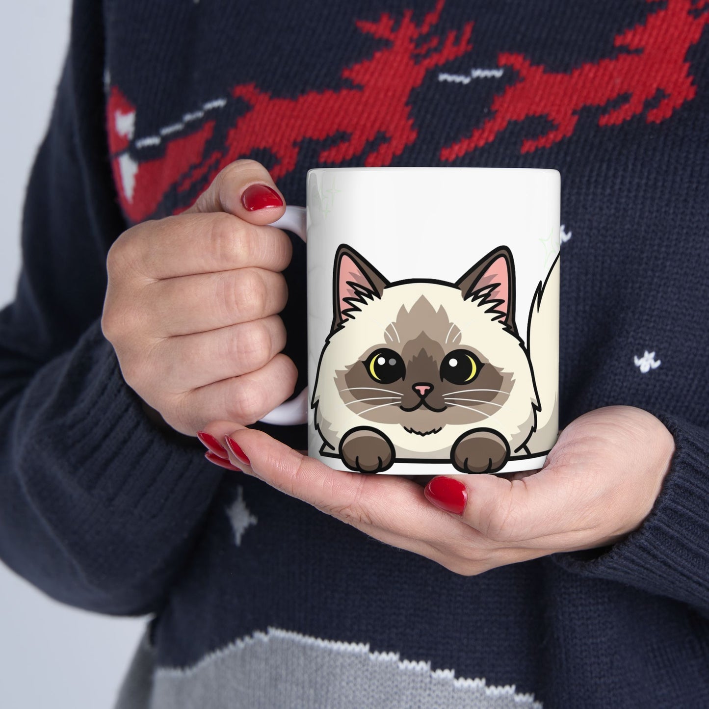 Ragdoll Peek-a-Boo Mug | Best Ragdoll Mama Gift