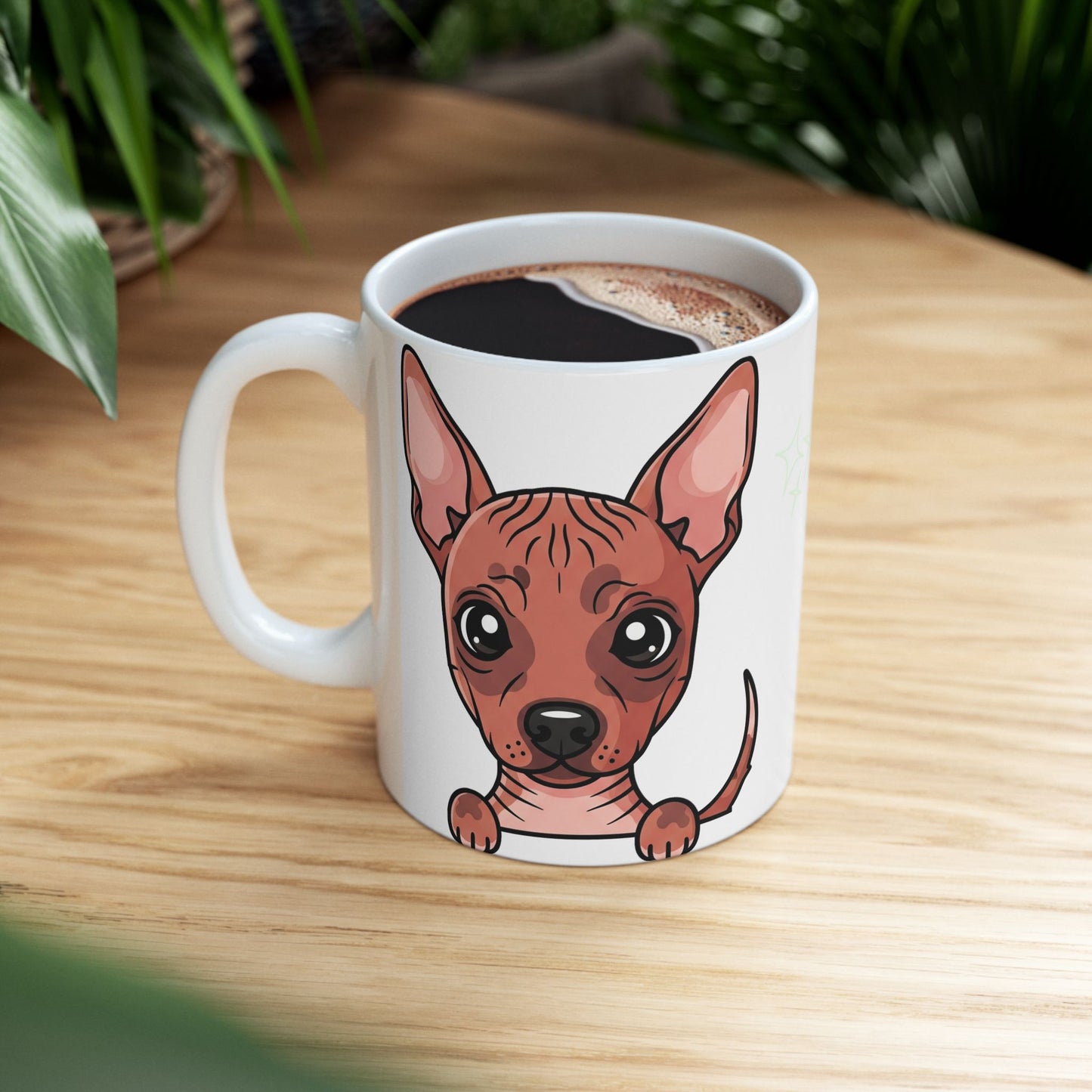 Peruvian Hairless Peek-a-Boo Mug | Best Hairless Dog Daddy Gift