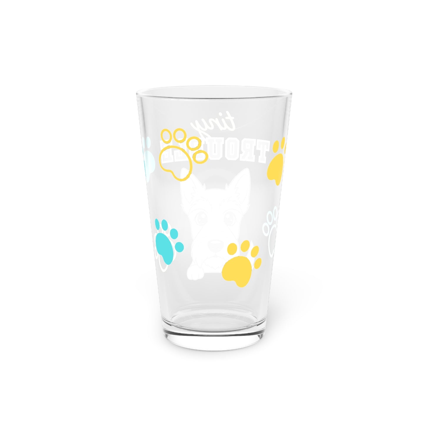 Scottie Tiny Trouble Pint Glass