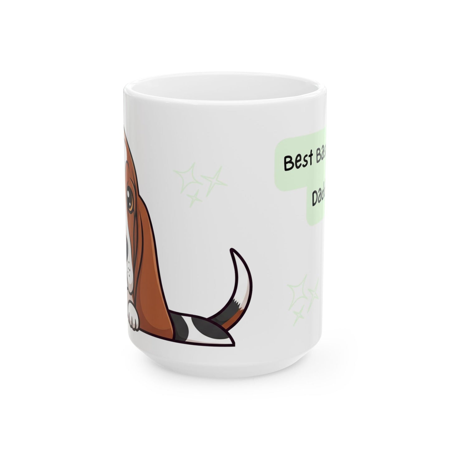 Bassethound Peek-a-Boo Mug | Best Bassethound Daddy
