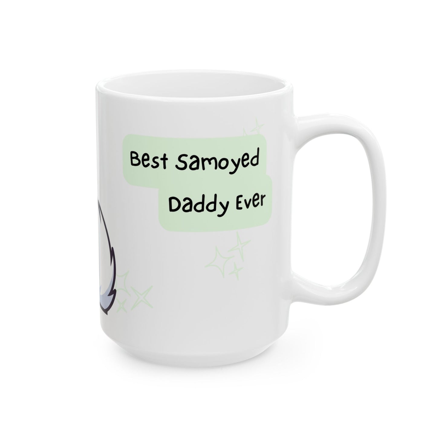 Samoyed Peek-a-Boo Mug | Best Samoyed Daddy Gift