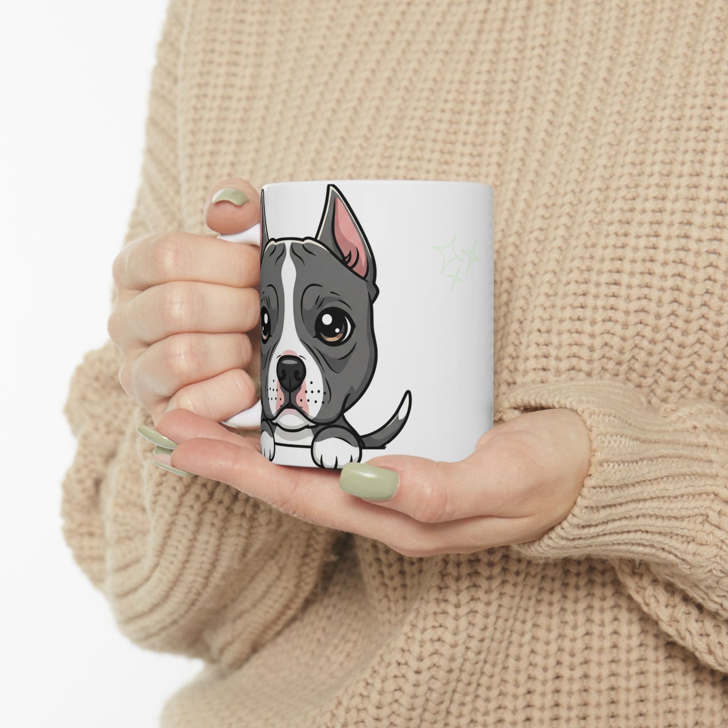 American Stafford Terrier Peek-a-Boo Mug | Best Staffy Daddy