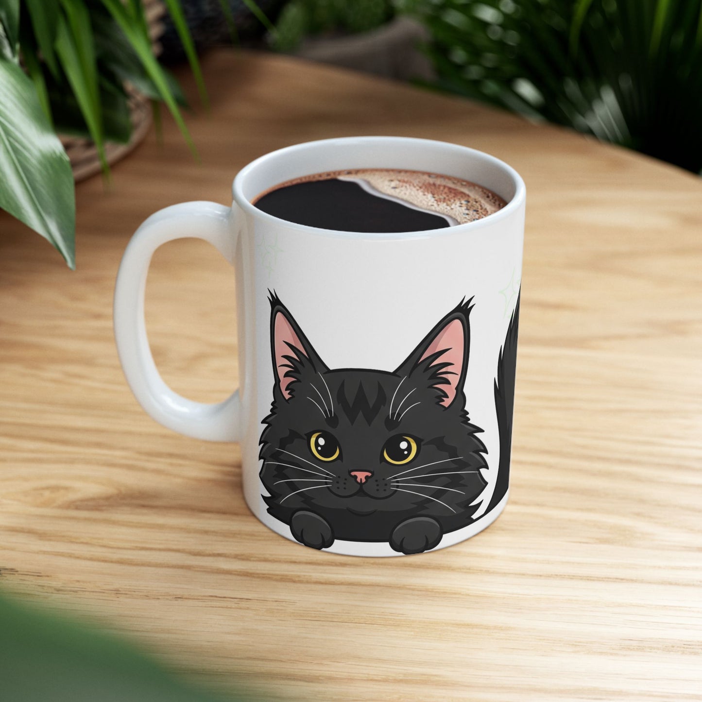 Norwegian Forest Cat Peek-a-Boo Mug | Best Norwegian Forest Mama Gift
